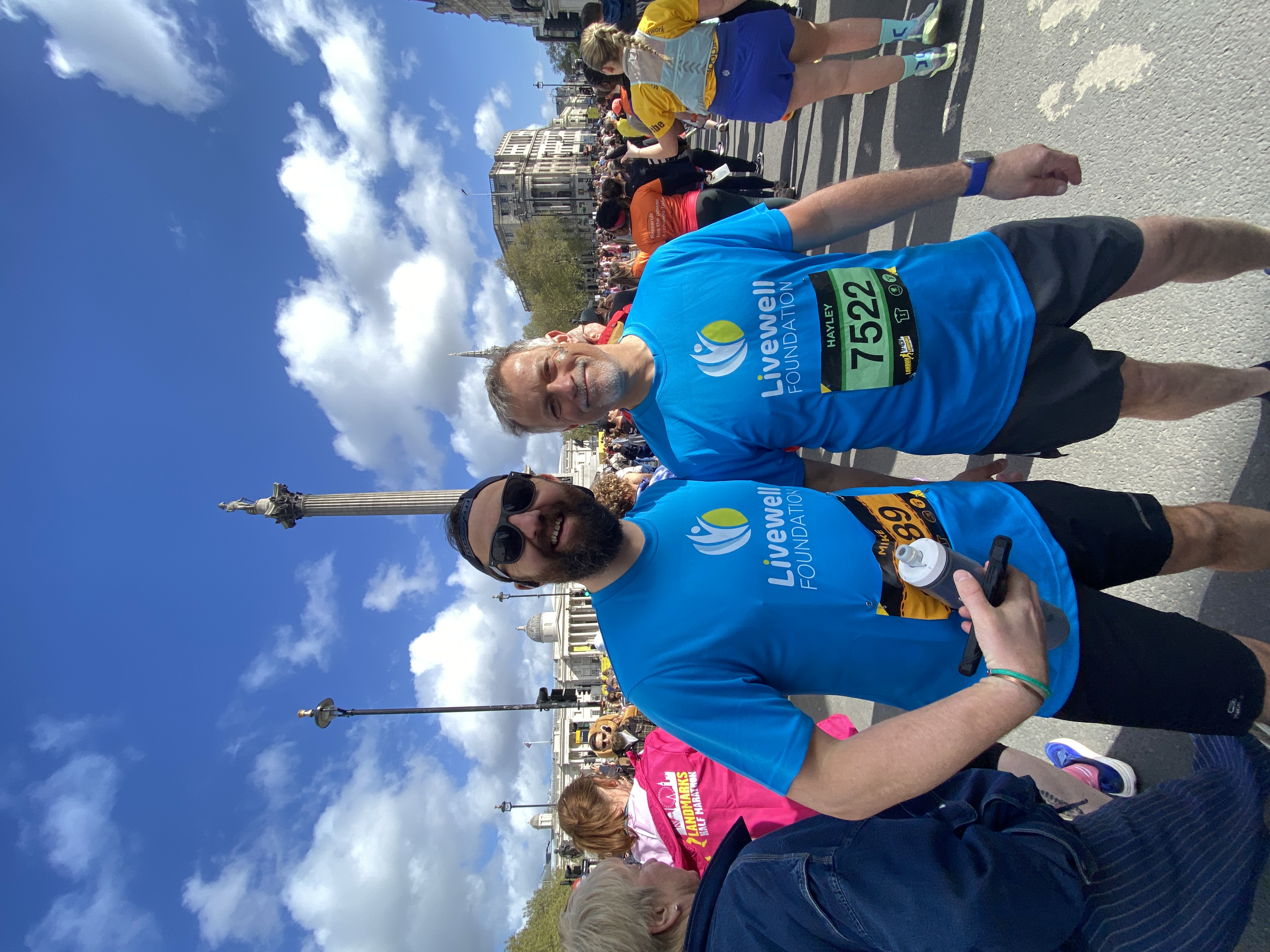 Livewell Runners in Trafalgar Square