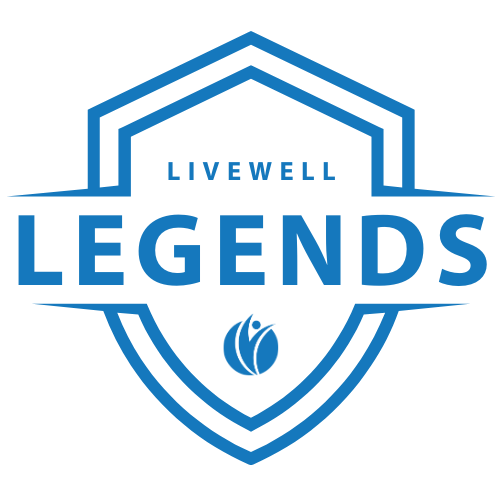 BADGE READING LIVEWELL LEGENDS